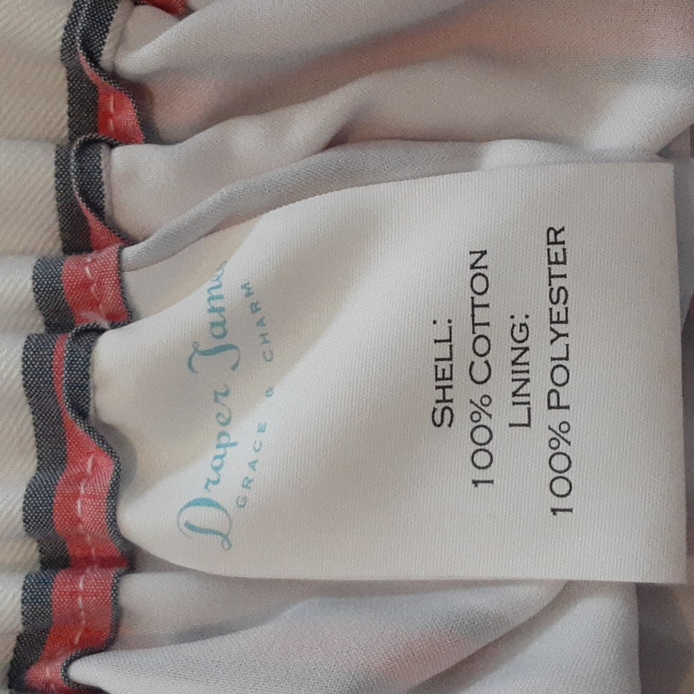Draper James Ruffled hem Skirt. Red white and blue. Size medium - Picture 7 of 10